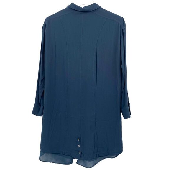 MATTY M Slate Blue Shirt Dress Size XS - Picture 3 of 7